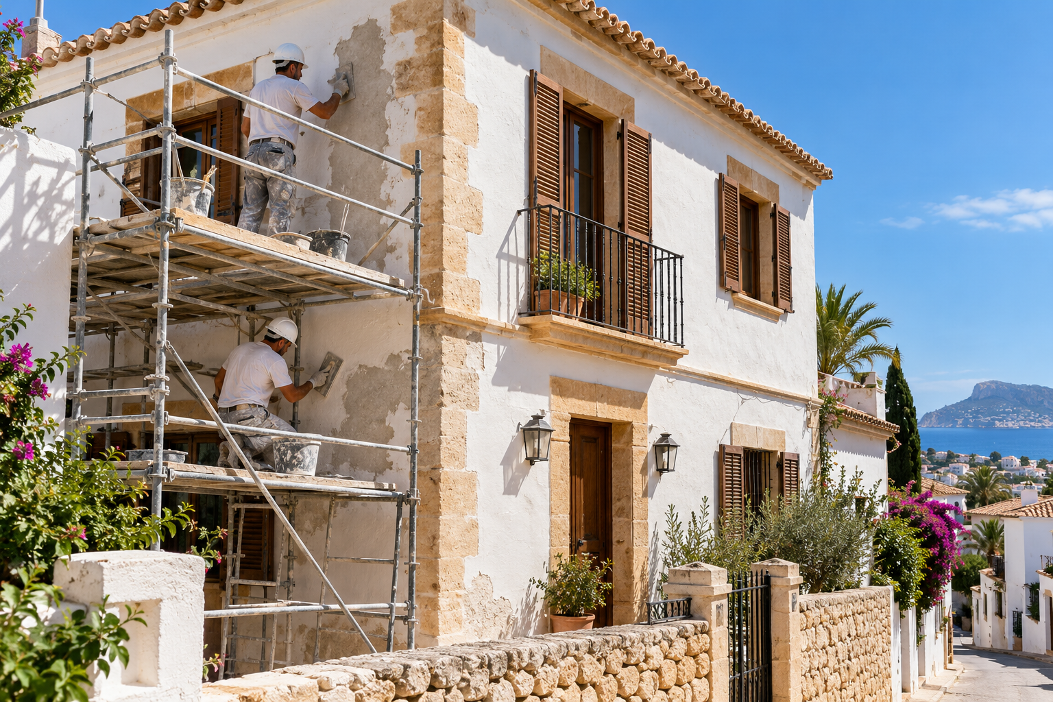 Rehabilitación de fachadas en Jávea: ¿cómo recuperar el edificio y prevenir daños?